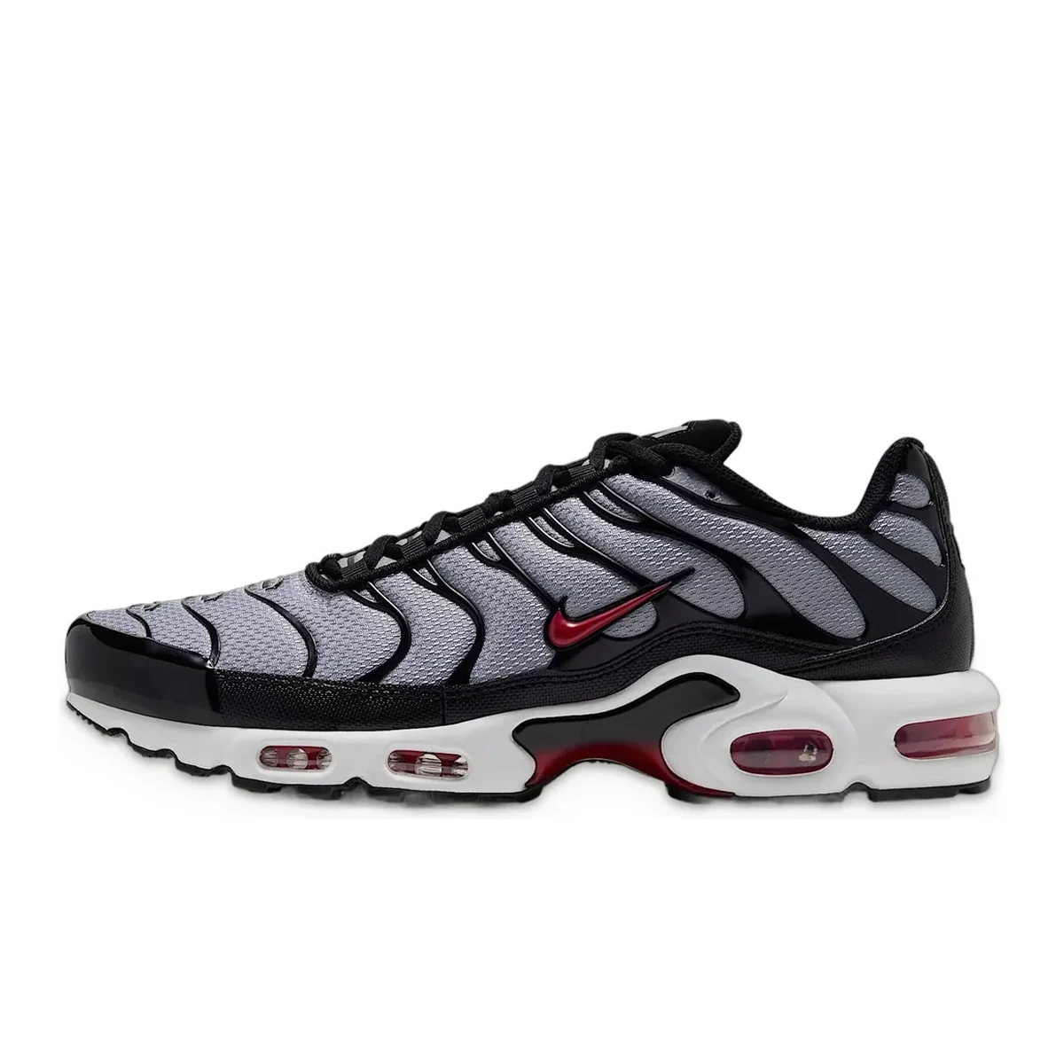 Air Max Plus Wolf Grey / Black / White / Tough Red — 1