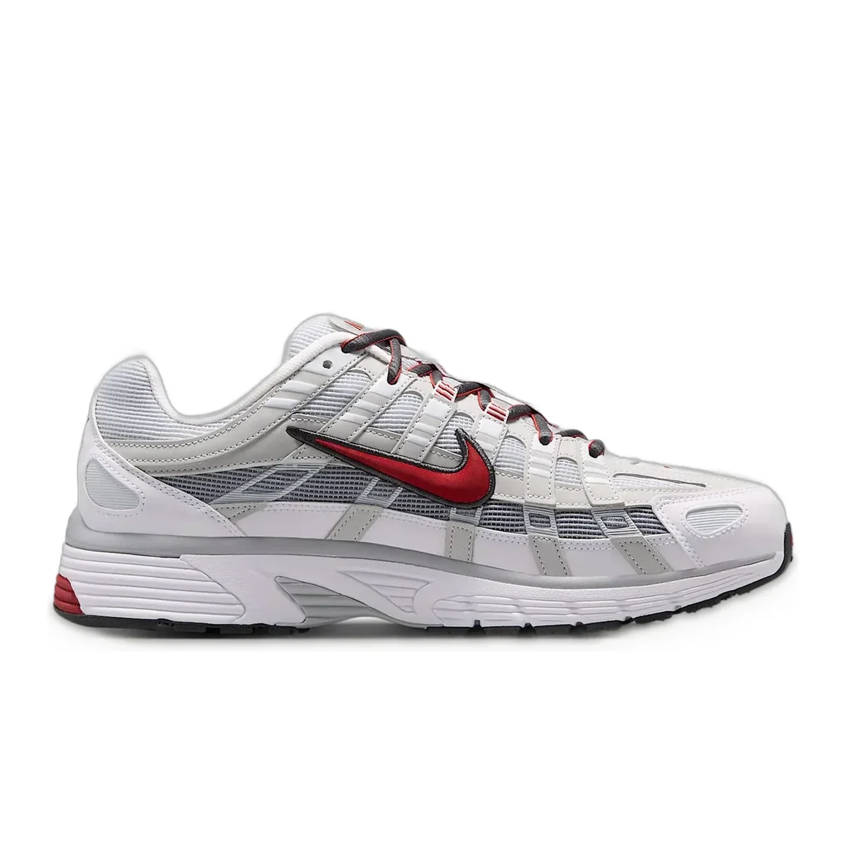P-6000 White / Pure Platinum / Wolf Grey / Dune Red — 3