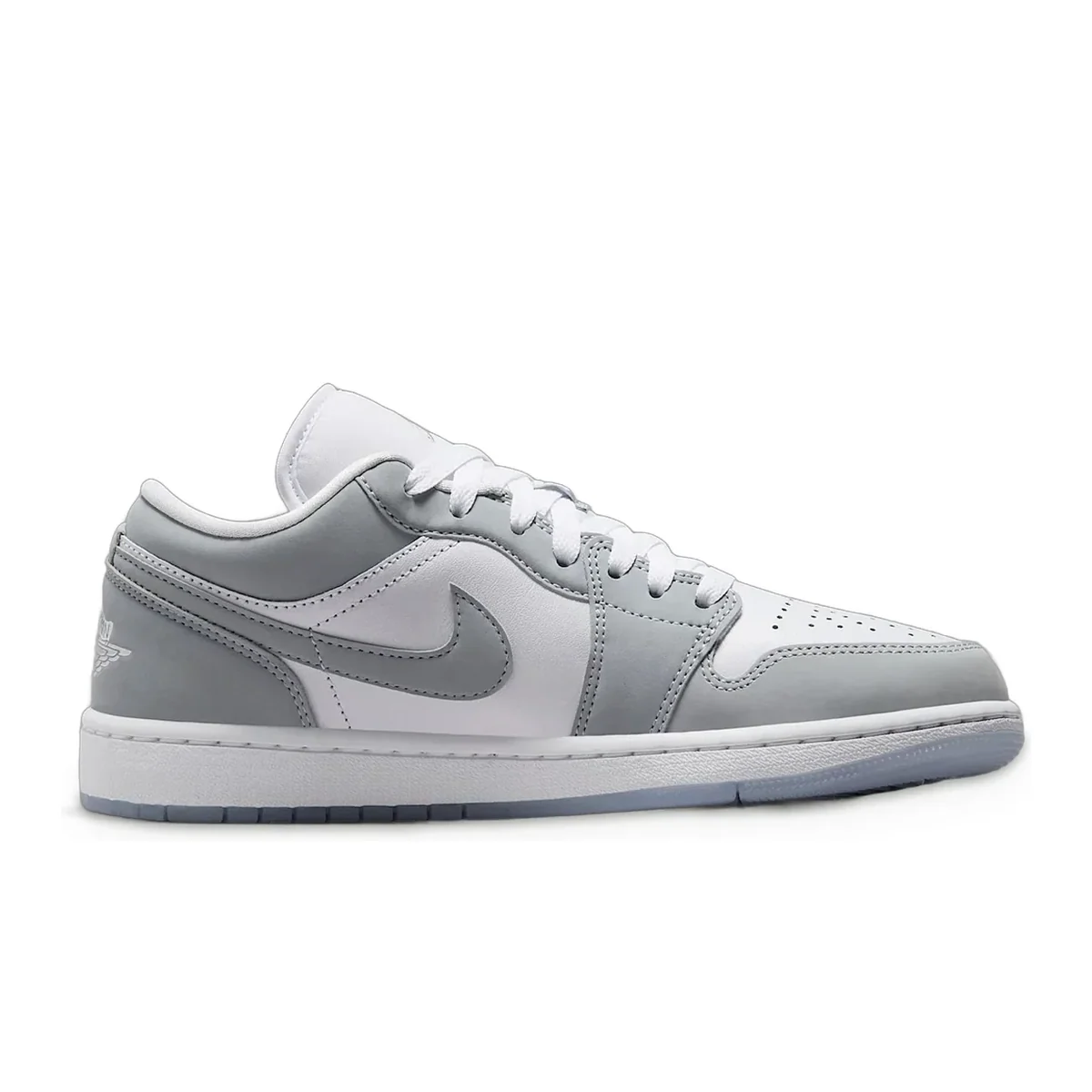 Air Jordan 1 Low White / Aluminum / Wolf Grey — 3