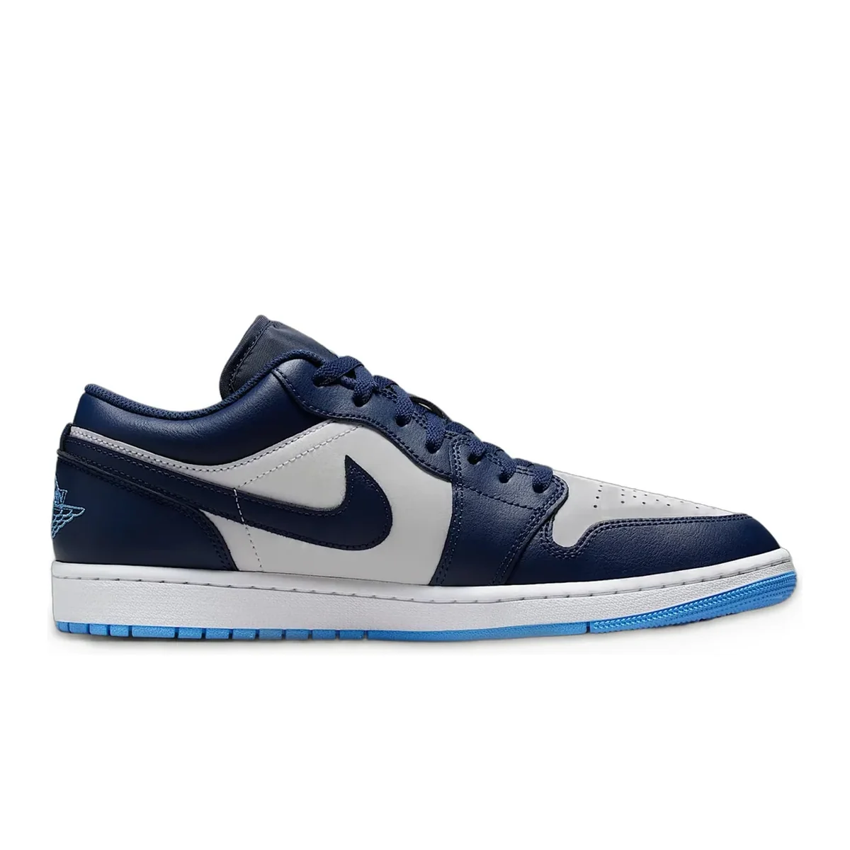 Air Jordan 1 Low Midnight Navy / White / University Blue — 3