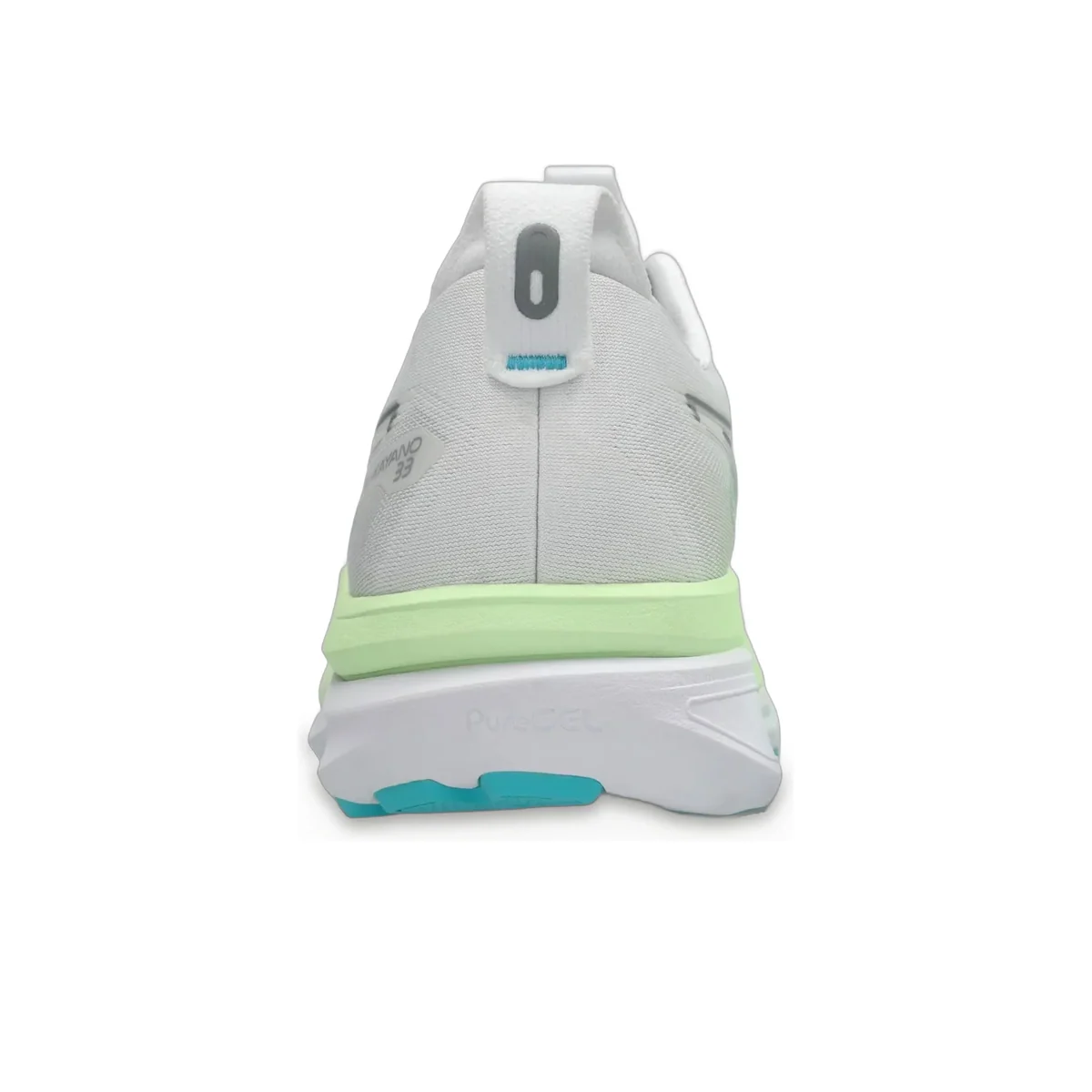 Gel-Kayano 33 White / Energy Aqua — 5
