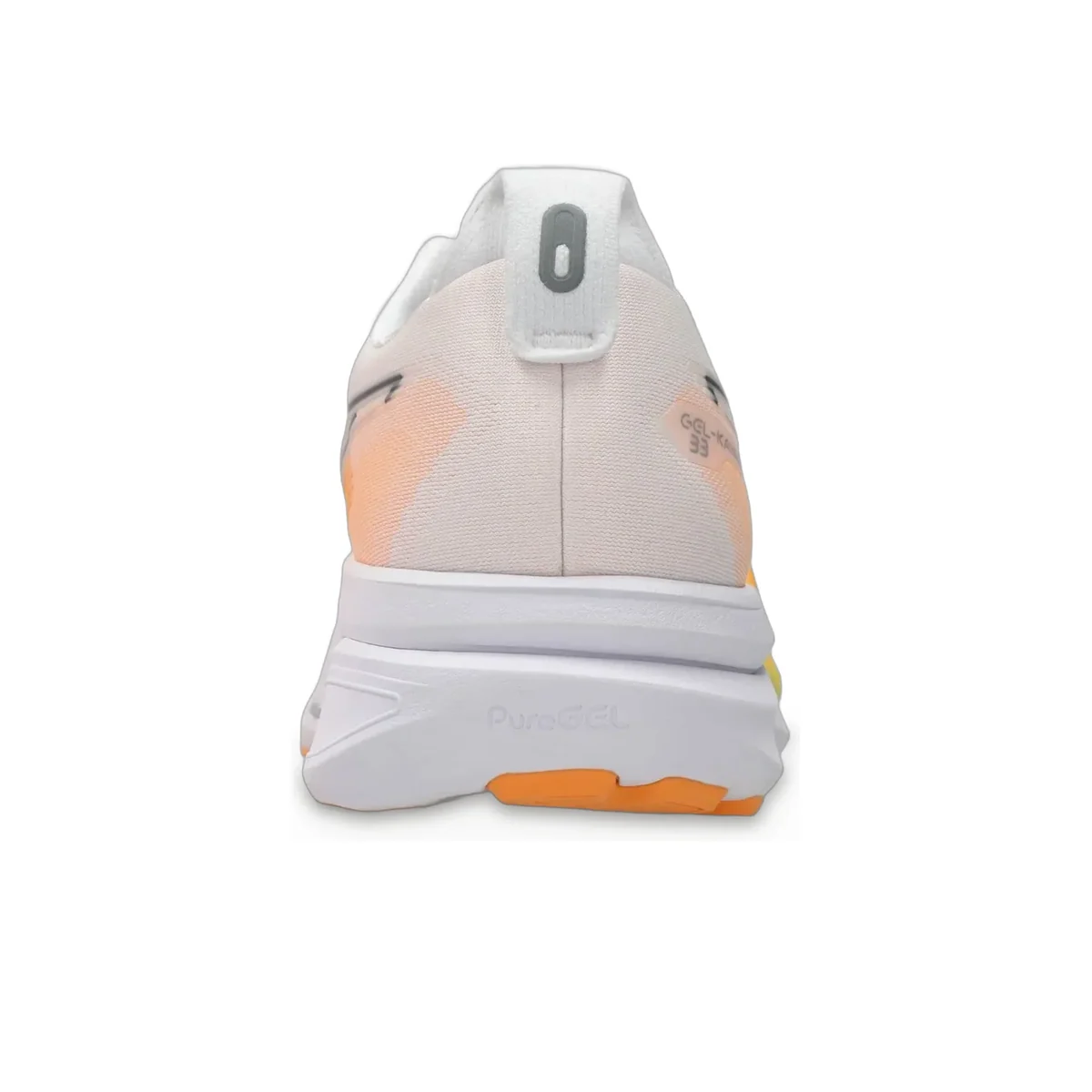 Gel-Kayano 33 White / Stadium Orange — 5