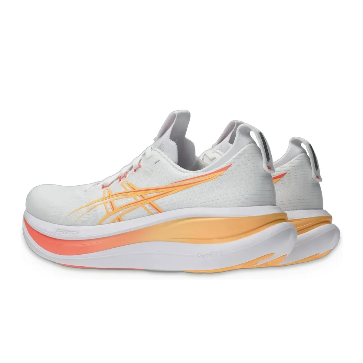 Gel-Nimbus 28 White / Sun Coral — 3