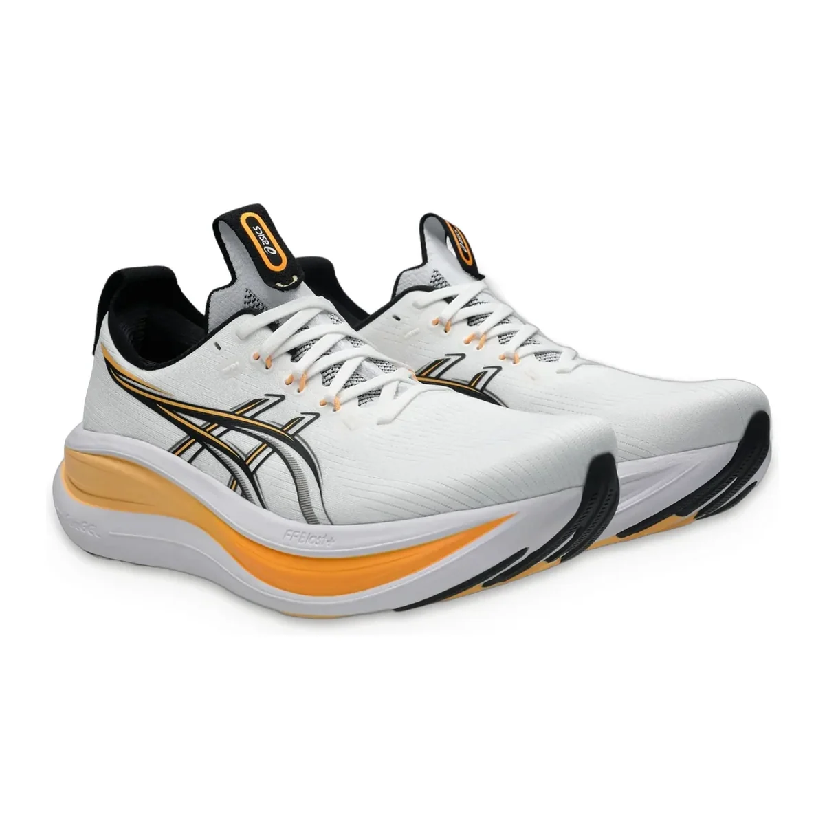 Gel-Nimbus 28 White / Stadium Orange — 2