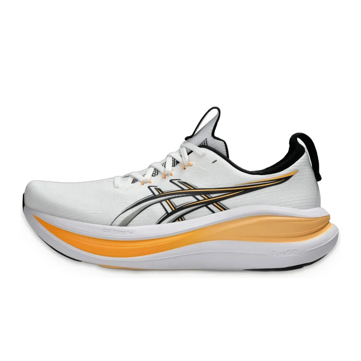 Gel-Nimbus 28 White / Stadium Orange — 1