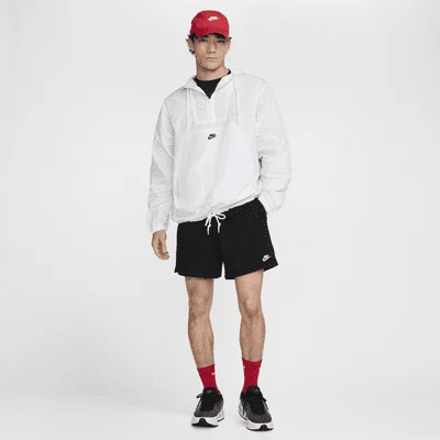 Club French Terry Flow Shorts Black/Black/White — 7