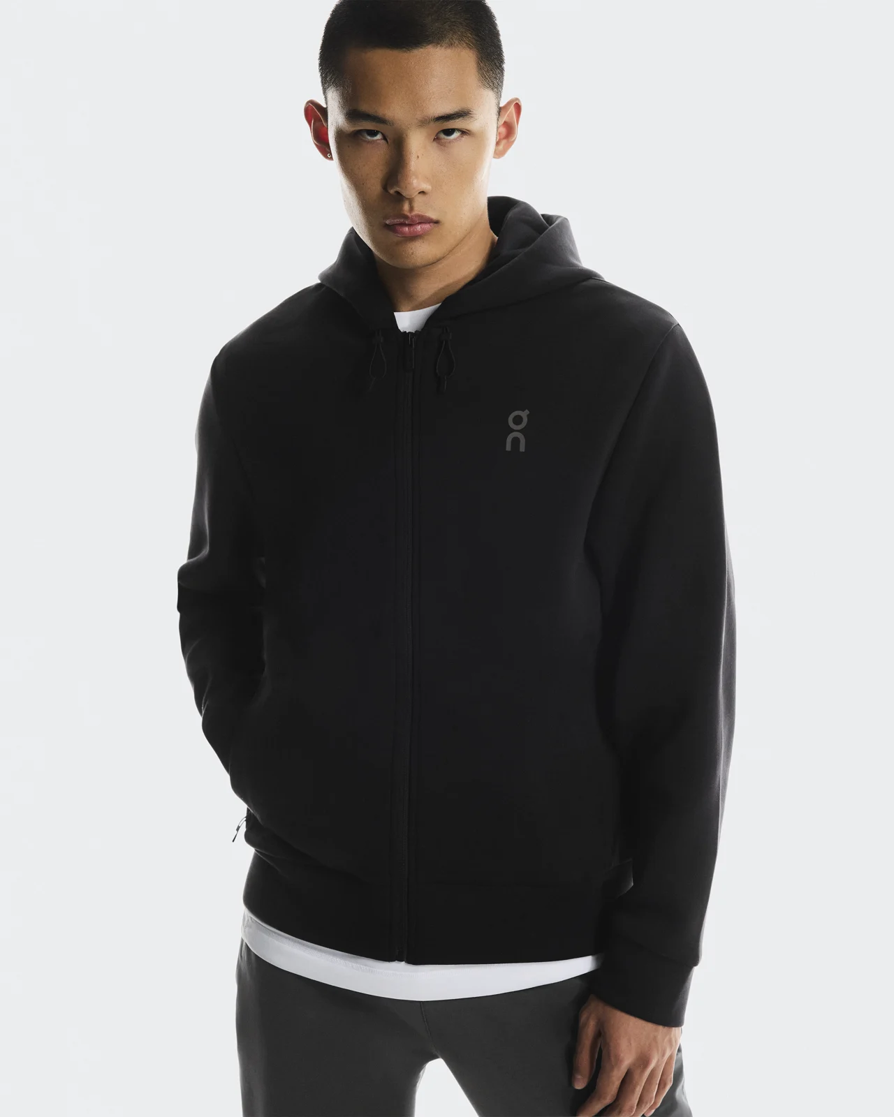 Focus Tech Zip Hoodie Black — 3