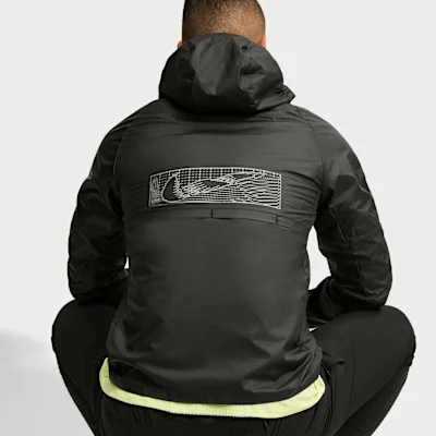 Miler Therma-FIT Repel Winterized Running Jacket Black/Black — 3