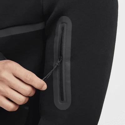 Tech Windrunner Full-Zip Hoodie Black/Black — 7