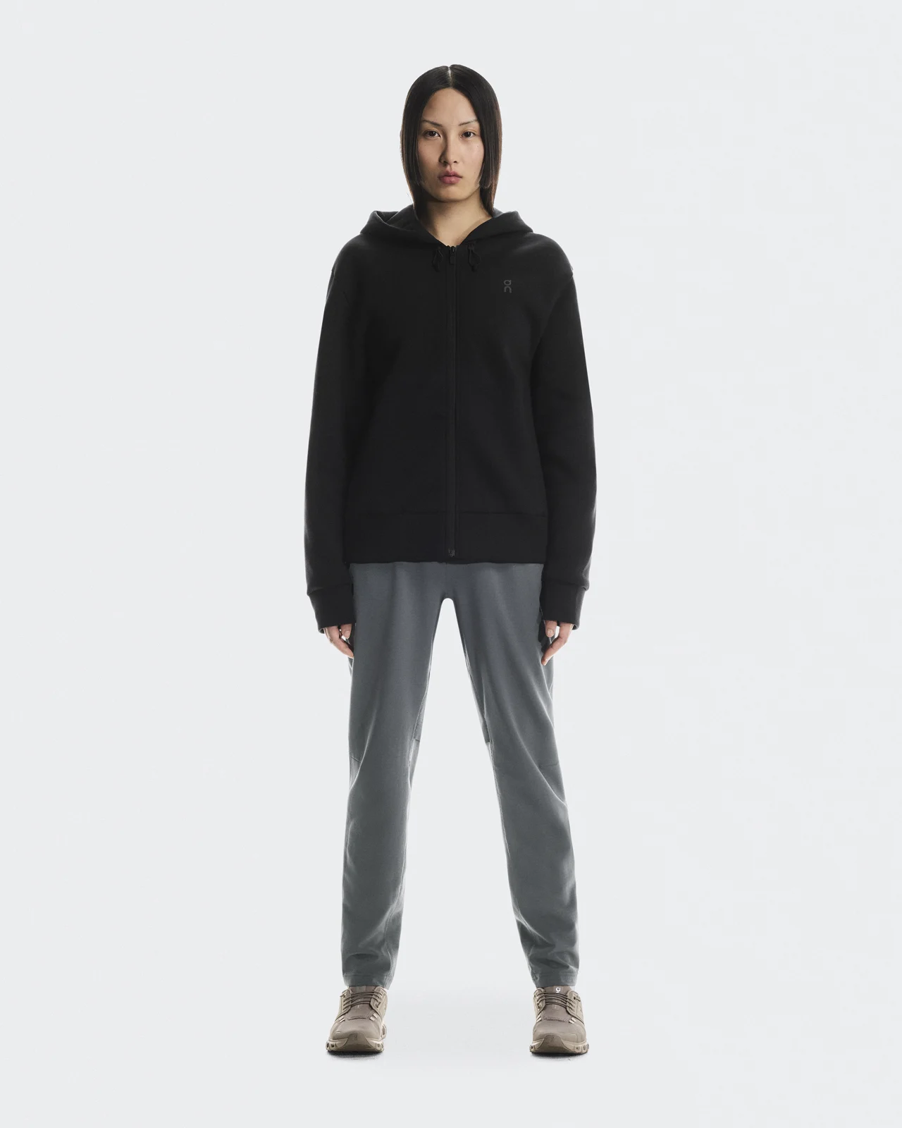 Focus Tech Zip Hoodie Black