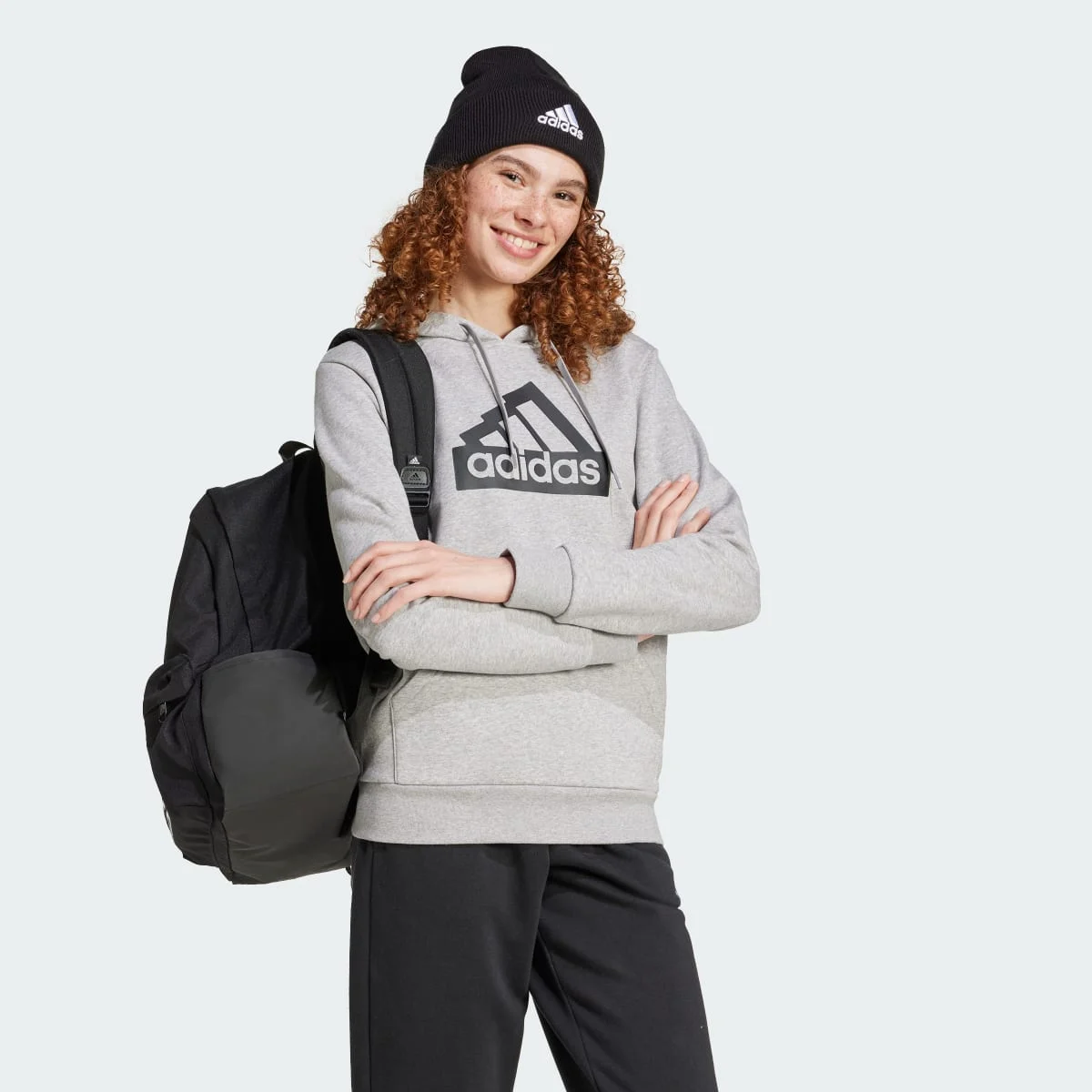 Logo Beanie Black/White — 3