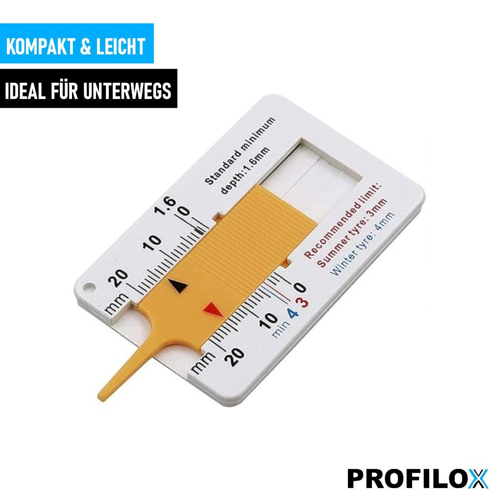 PROFILOX Tire Tread Depth Gauge Tire Profile Tread Depth Gauge Measuring Device