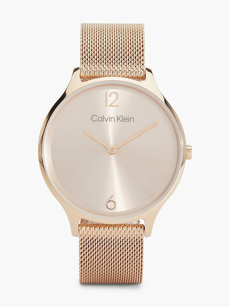 Calvin Klein Wristwatch with mesh strap and minimalist dial