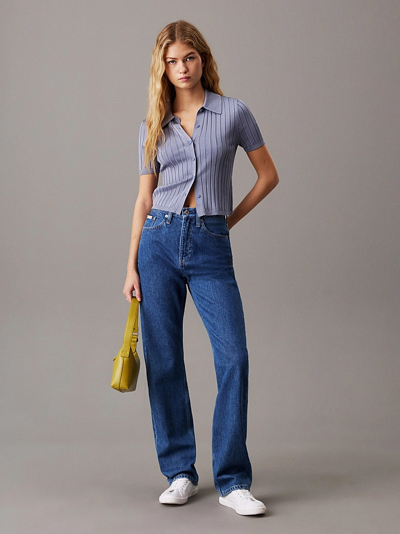 Calvin Klein High-Rise Straight Jeans