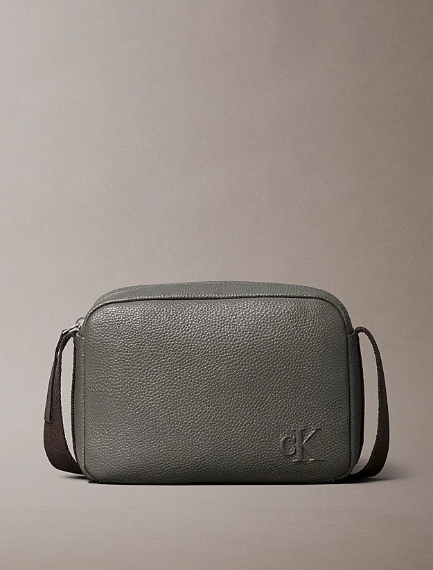 Men's Crossbody Camera Bag with CK Monogram