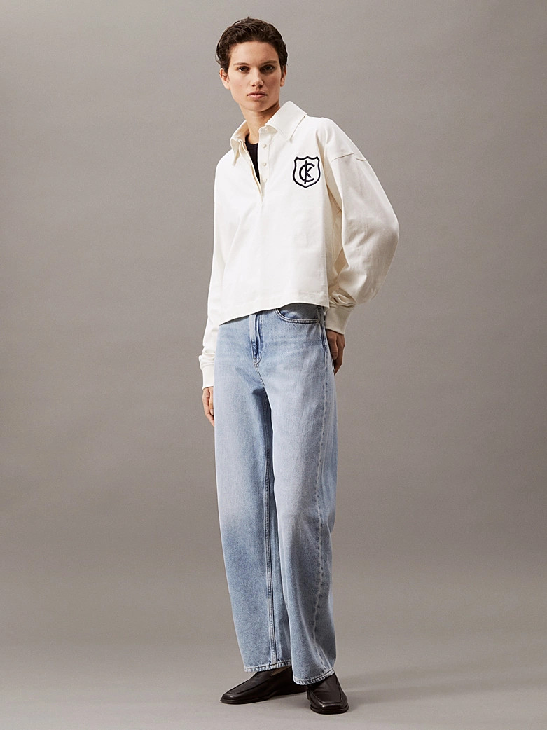 Calvin Klein High-Rise Barrel Jeans