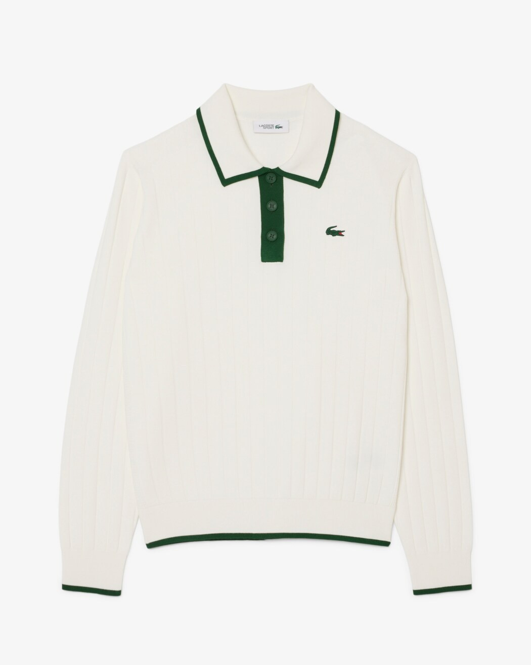 LACOSTE Stretchy golf sweater with polo collar