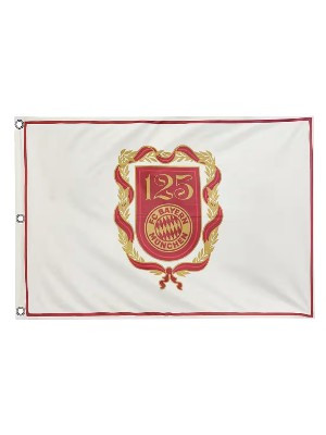 FC Bayern fans’ FC Bayern anniversary flag 180 x 120 cm, flag with 3 eyelets.