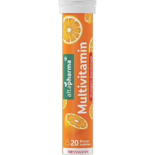 Altapharma Multivitamin effervescent tablets for strengthening the immune system, 20 tablets