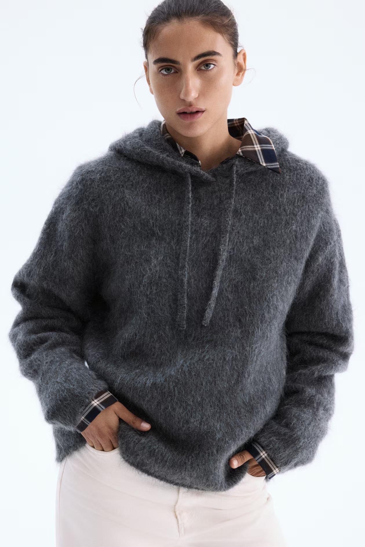 H&M Mohair mix hoodie