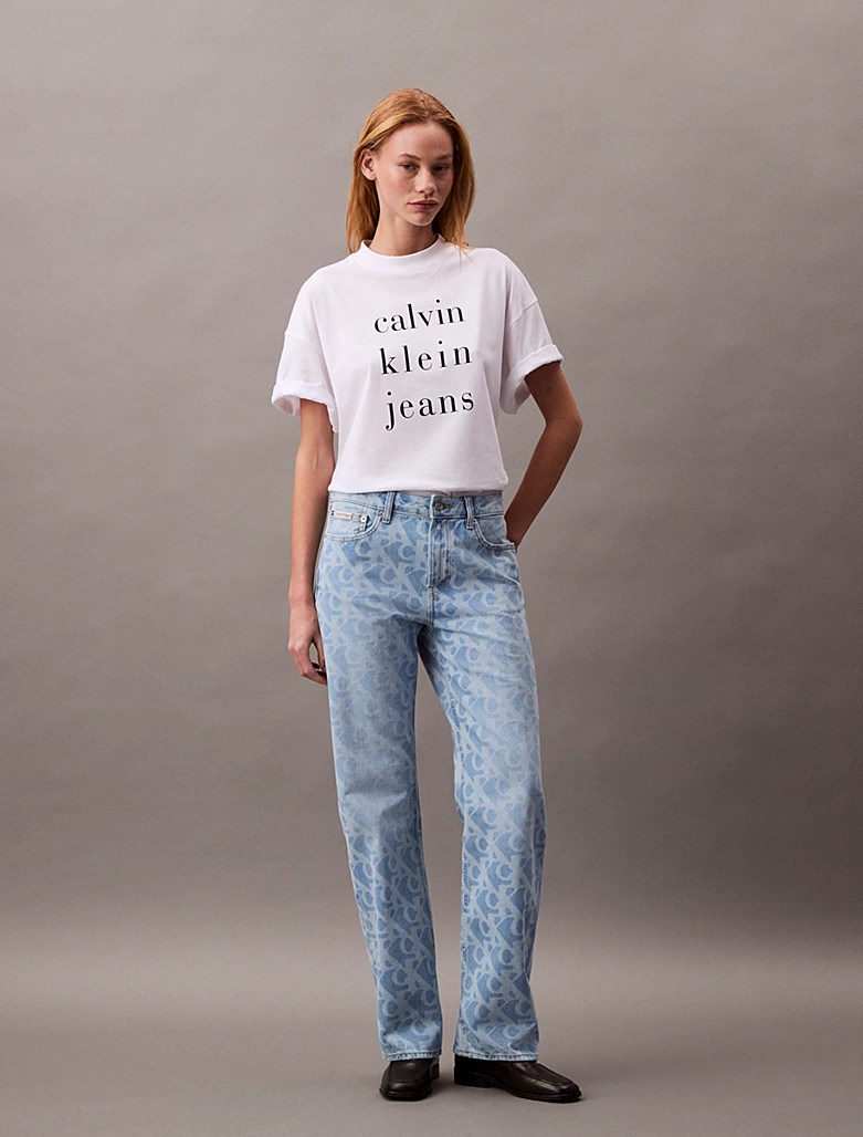 Calvin Klein 90's Straight Logo Jeans