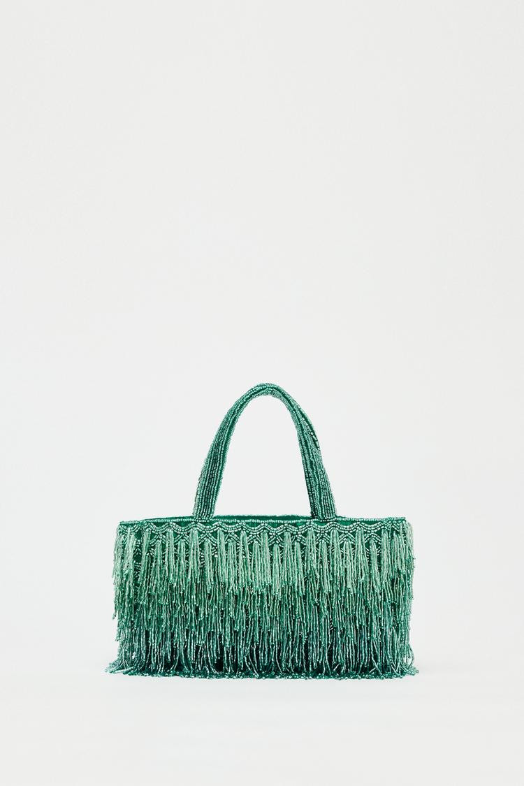 Zara BAG WITH RHINESTONE FRINGING