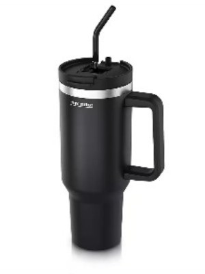 ARENDO Travel Thermal Mug – 1200 ml, with lid, handle and straw