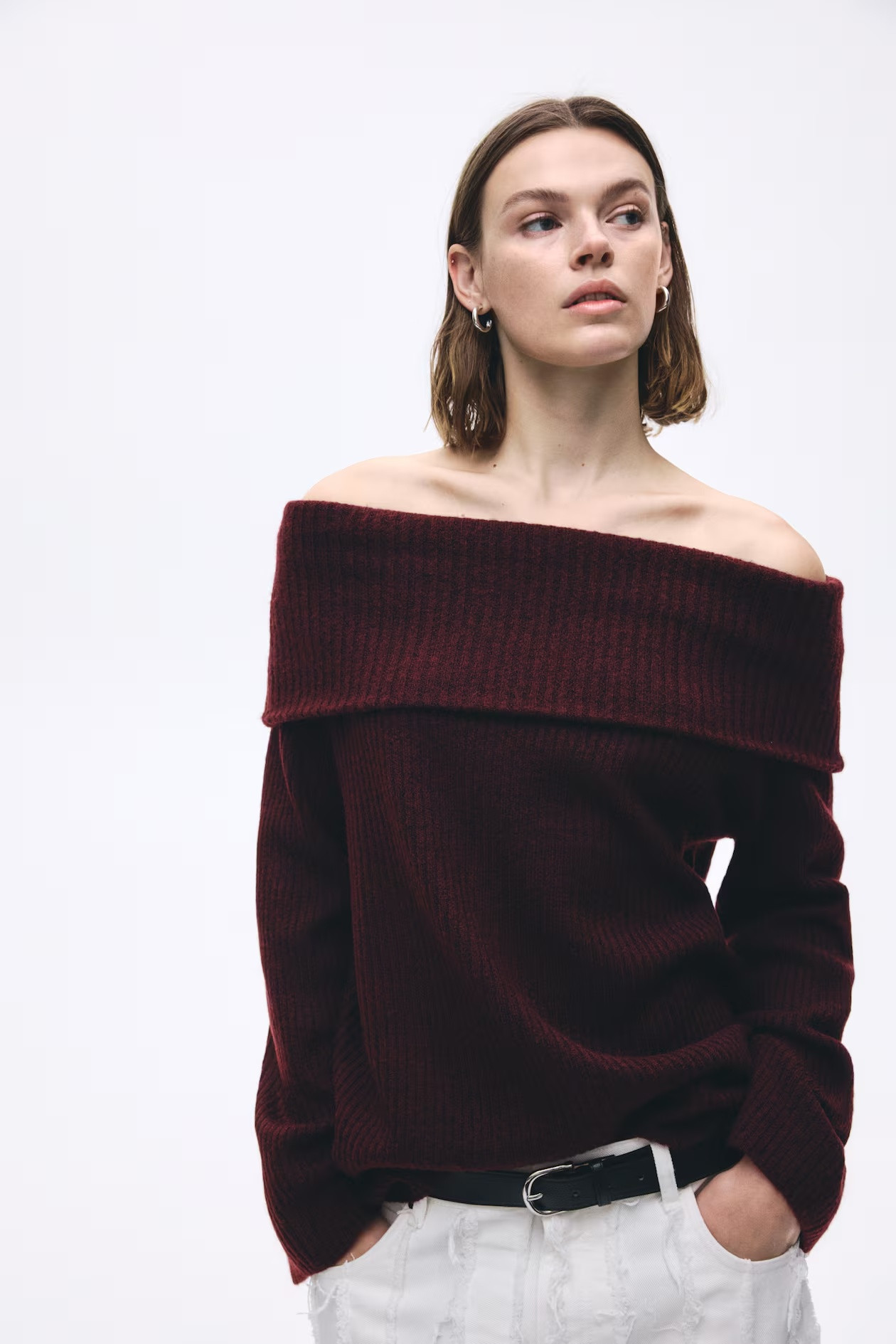 H&M Off-the-shoulder sweater