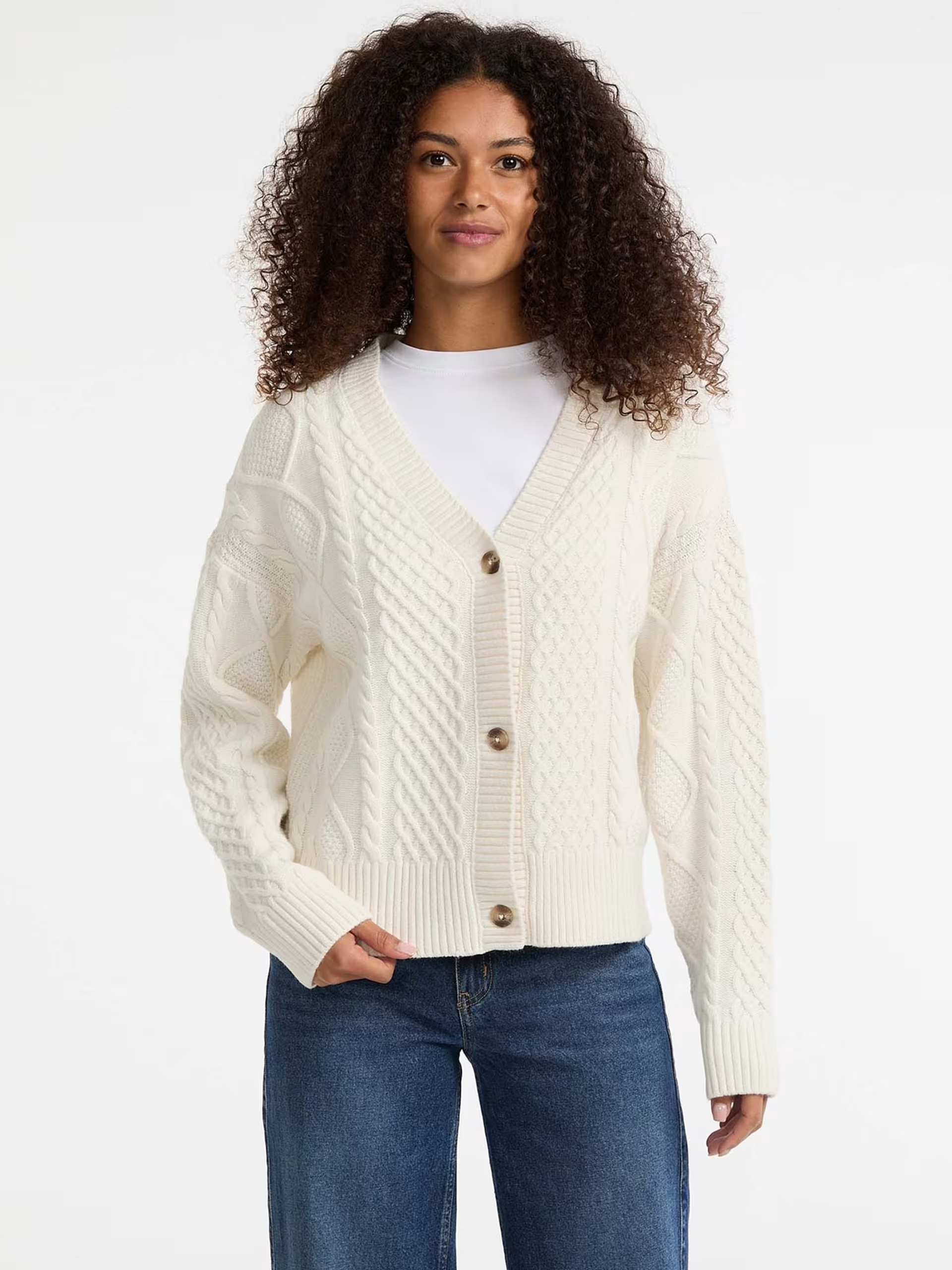 Guess Jeans Cable knit cardigan