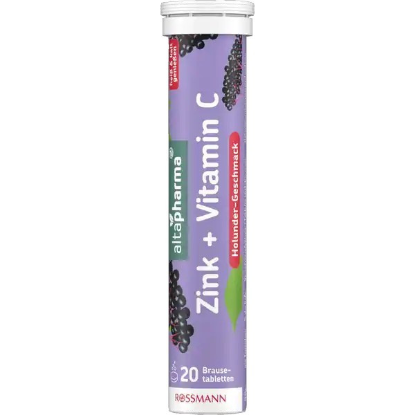 Altapharma Zinc + Vitamin C effervescent tablets to strengthen the immune system, 20 tablets