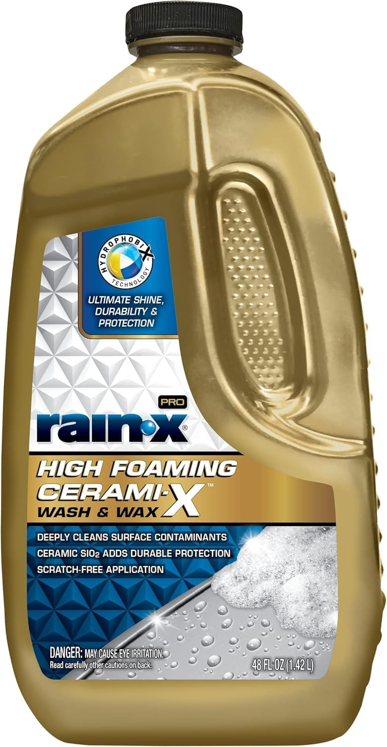 Pro High Foaming Wash Wax 1420ml 620199 New Formula for Powerful Cleaning and Rich Foam Hydrophobic Ceramic Coating Protects Painted Surfaces
