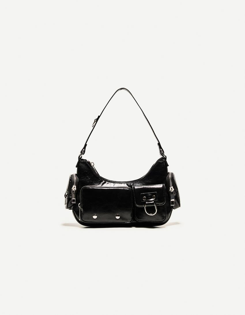 Bershka Multi-pocket shoulder bag