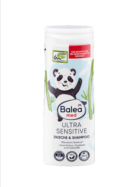 Shower gel and ultra sensitive shampoo for children, 300 ml, Balea med
