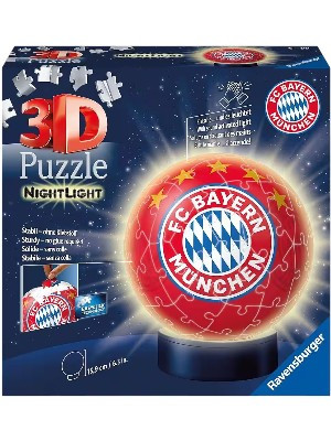 Puzzleball night light for FC Bayern Fans