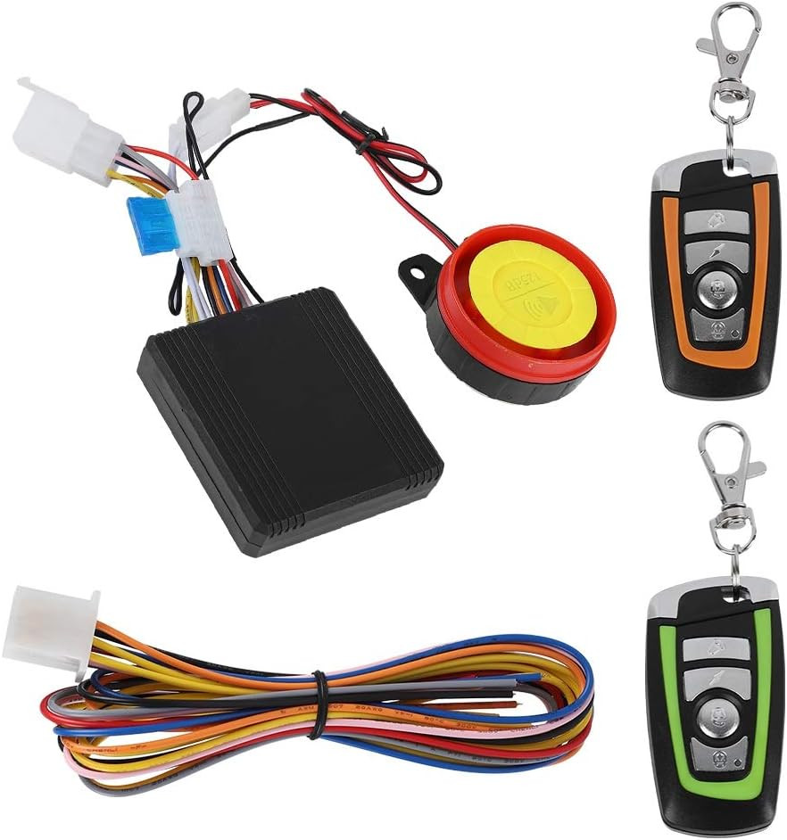 Motorcycle Alarm System,Tangxi 12V Motorcycle Anti Theft with Remote Control,Adjustable Universal for Most 12V Motorcycles