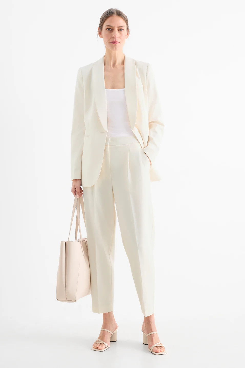 C&A 2235794 Fabric trousers - high waist - cigarette fit