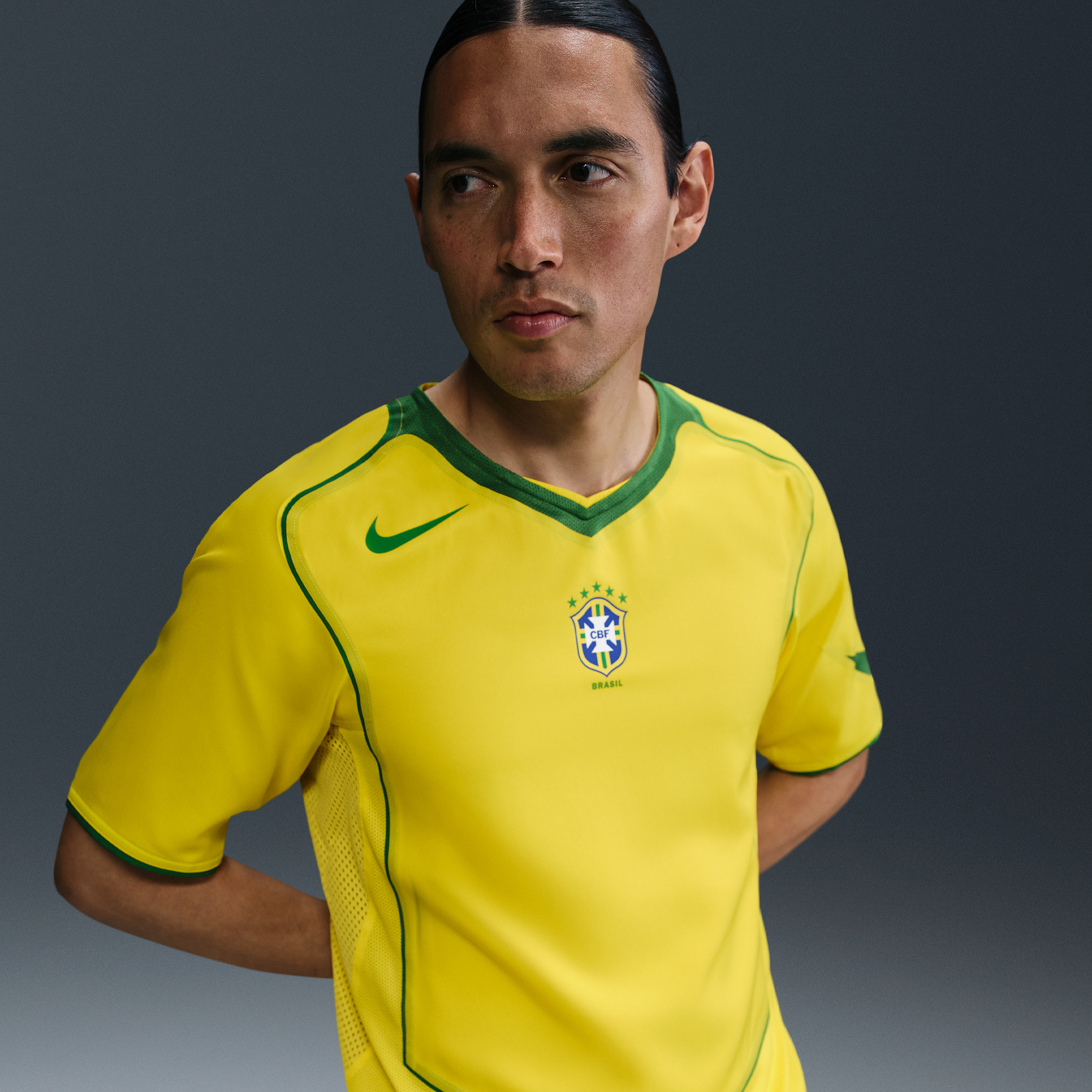 Brazil 2004 Total 90 Reissue — Nike Replica Football Jersey
