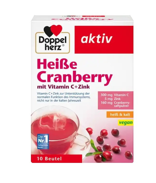 Doppelherz Hot cranberry drink with Vitamin C and Zinc, 150 g