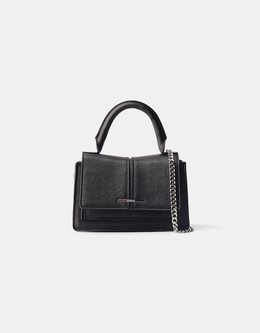 Bershka Saffiano crossbody bag