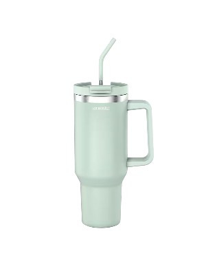 ARENDO Travel Thermal Mug – 1200 ml, with lid, handle and straw