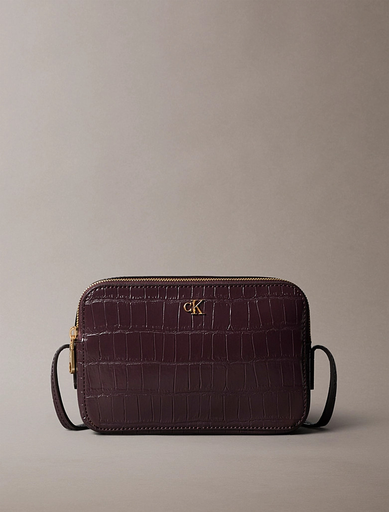 Calvin Klein Crossbody camera bag with crocodile effect