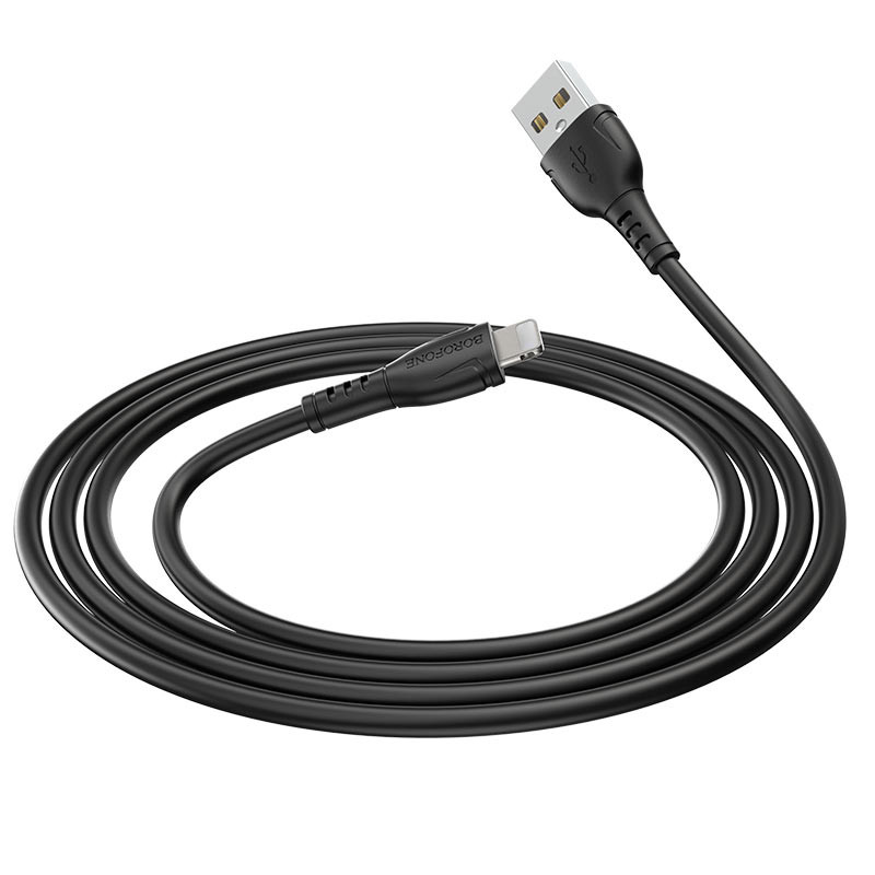 BOROFONE BX51 Lighting 3A 1M zaryadlovchi kabeli