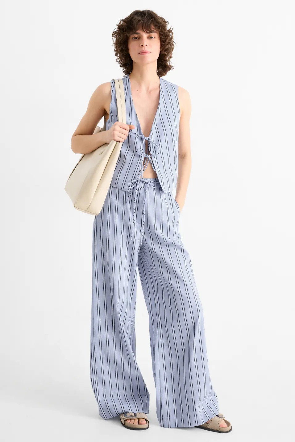 C&A  2236356 Fabric trousers - high waist