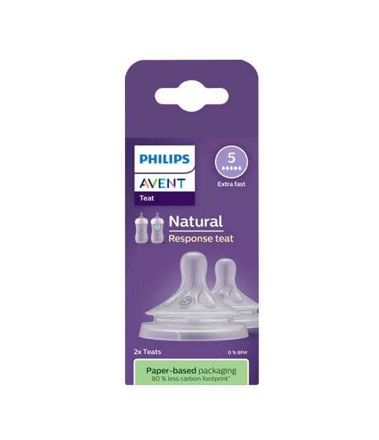 Natural Response silicone nipple, size 5, from 6 months, 1 piece, Philips Avent