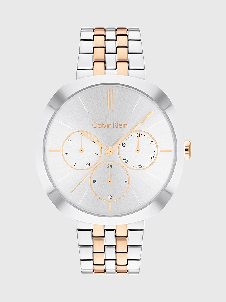 Calvin Klein Two-tone multifunction dial watch