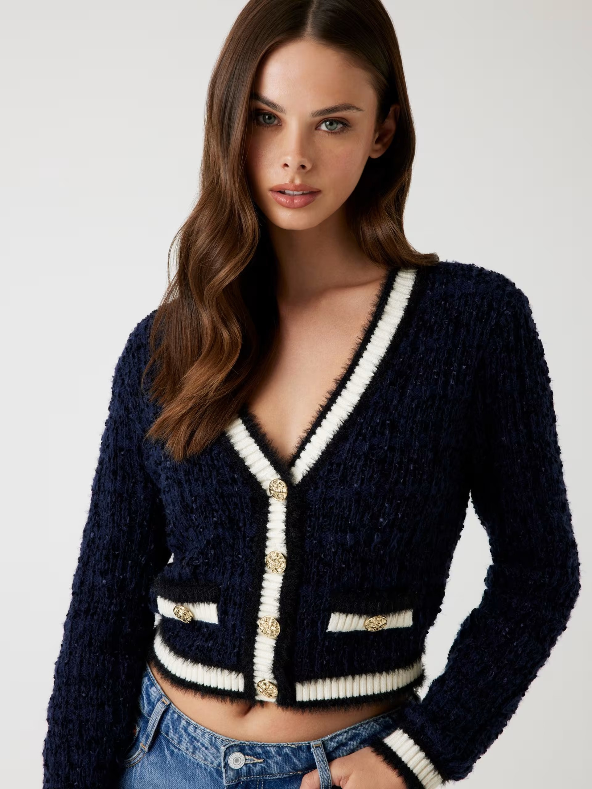 Guess Textured knit cardigan