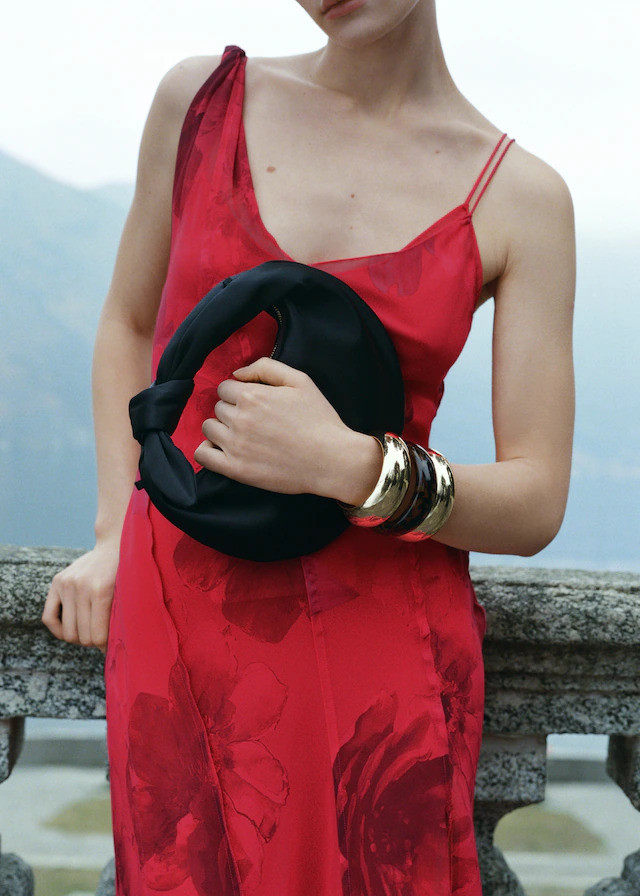 Mango Satin handbag