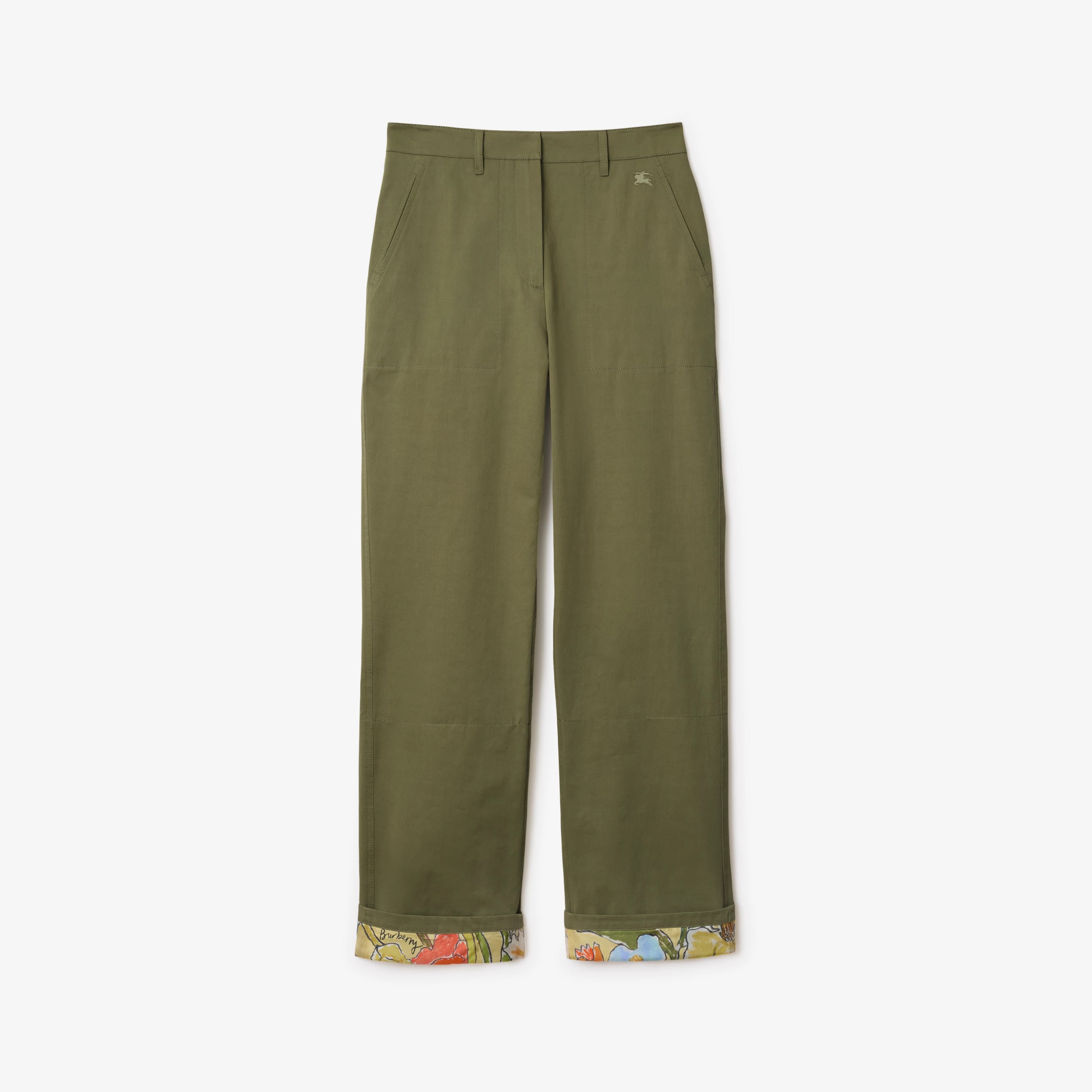 Burberry Highgrove Turn-up Cotton Trousers