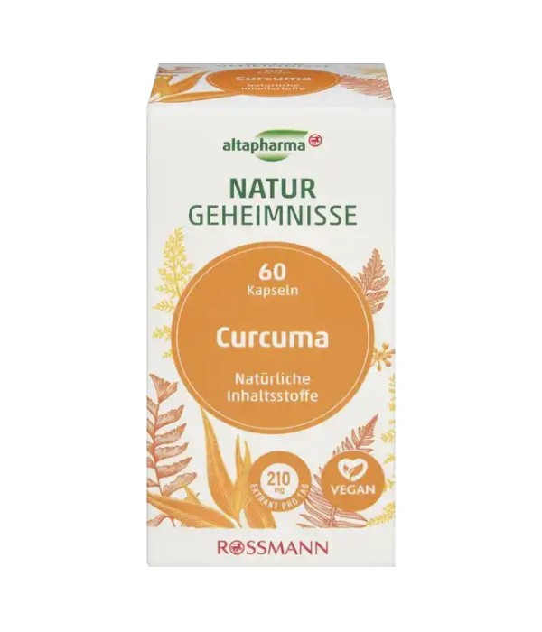 Altapharma Natural Secrets Turmeric Capsules, 60 capsules