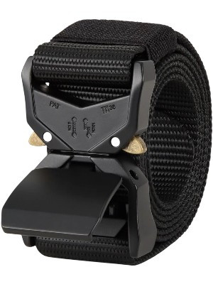 2 pieces of men’s army-style military tactical belts – made of nylon with plastic buckle